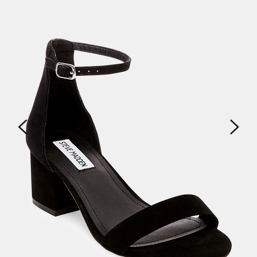 Steve Madden Irene Black Block Heel Sandals